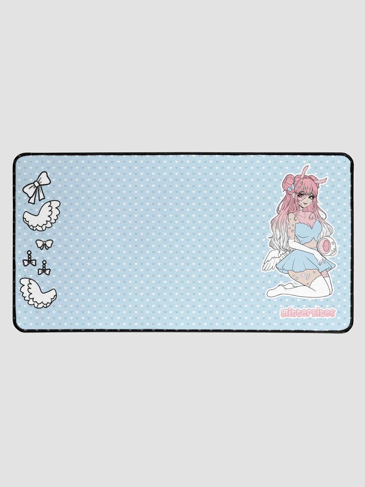 Blue Coquette || Desk Mat product image (1)
