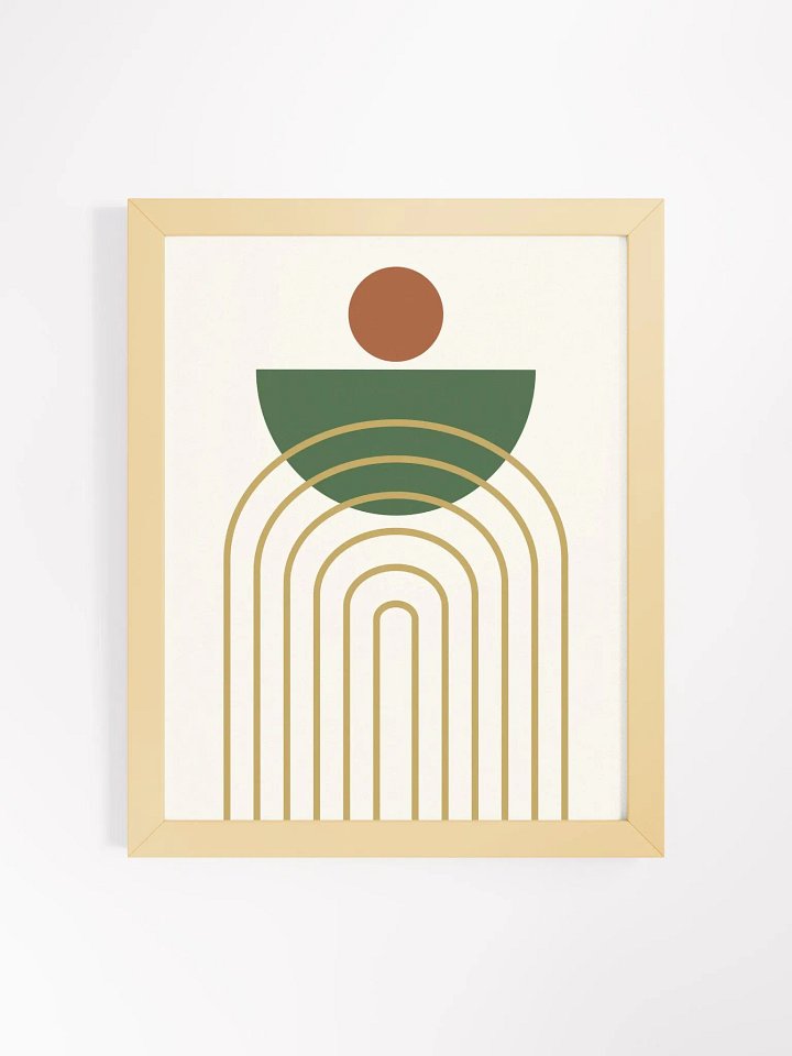 Eco-Friendly Ayous Wood Framed Matte Poster product image (13)