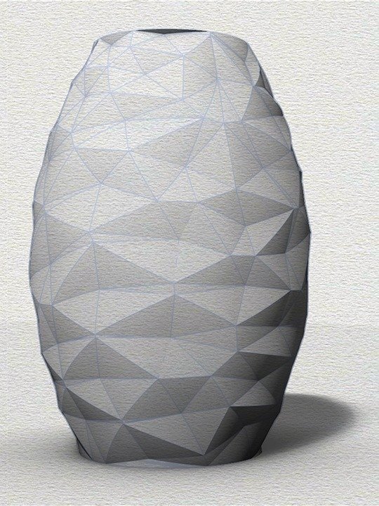 Faceted Voronoi Parametric Form Design Grasshopper Rhino Files Download product image (3)