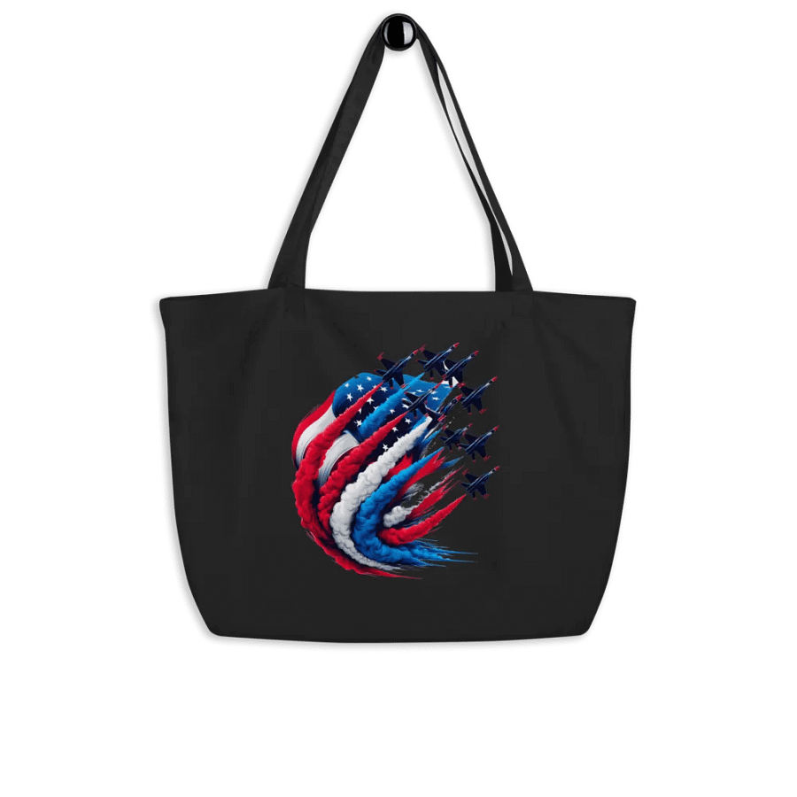 Patriotic Swirl Organic Tote product image (5)