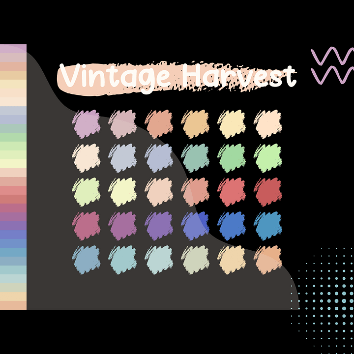 Vintage Harvest Procreate Color Palette with HEX Codes ★ DIGITAL ★ product image (2)