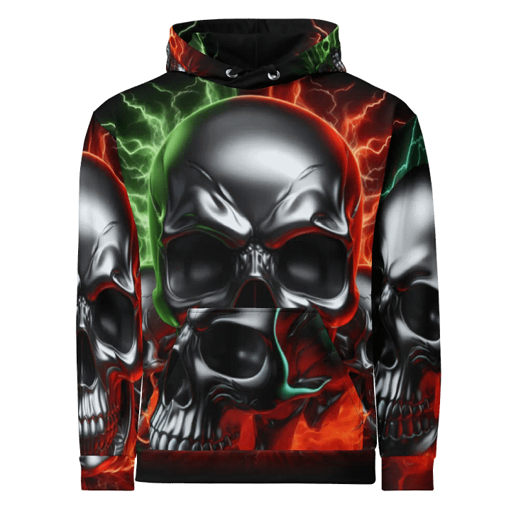 Metallic Skulls - Unisex Skull Hoodie #16 product image (1)