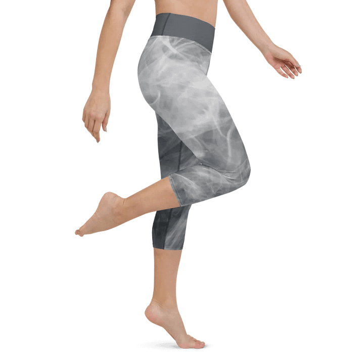 Swirling Mist Yoga Capri Leggings product image (1)