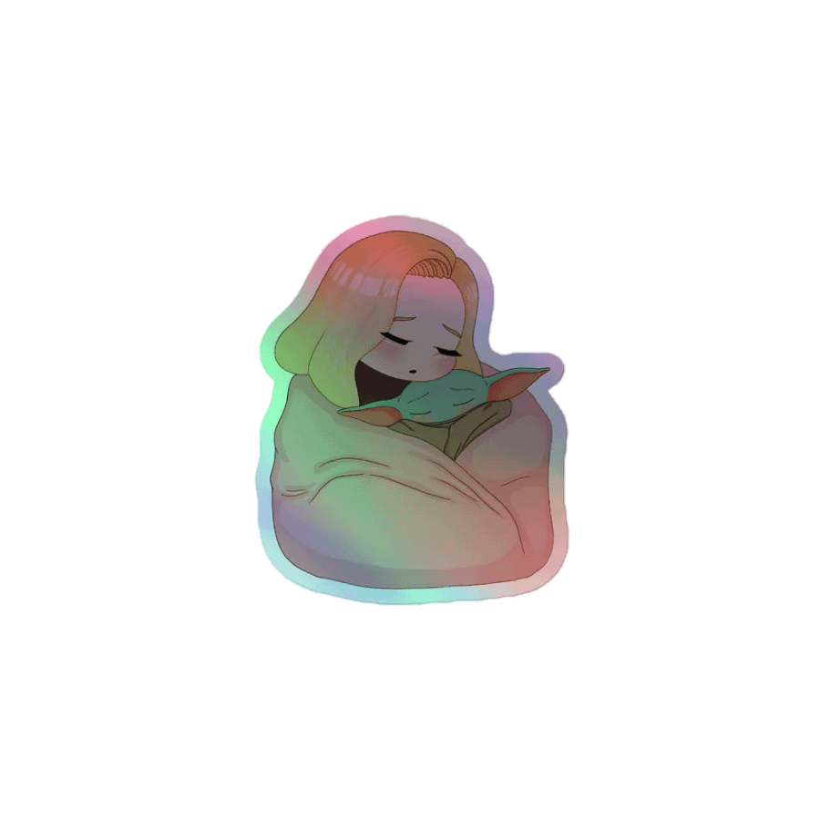 Mint Cozy Holographic Sticker product image (1)