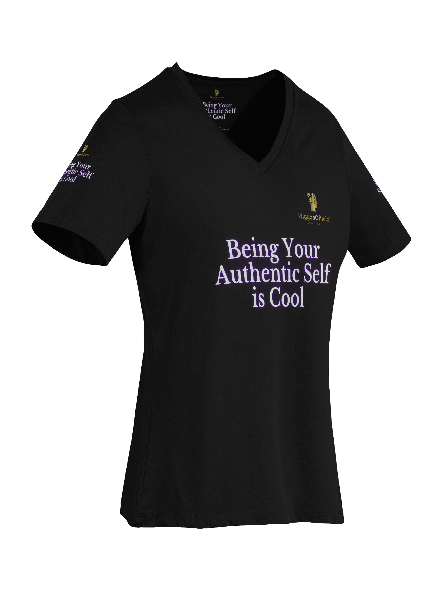 WigganOfficial "Being Your Authentic Self Is Cool" V-Neck T-Shirt. product image (43)