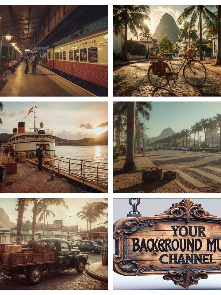 Retro Rio Bossa Nova Jazz Café Vol. 1 (Ep 6-10) • 5 Vintage 1960s Brazilian Images • 3 Sizes Each • Pro Photo Bundle (15 Files) product image (1)
