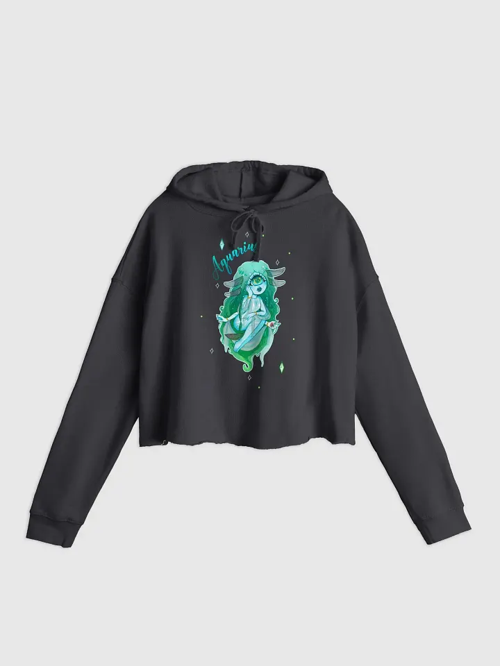 Aquarius Crop Hoodie (Zodiac Series) product image (6)