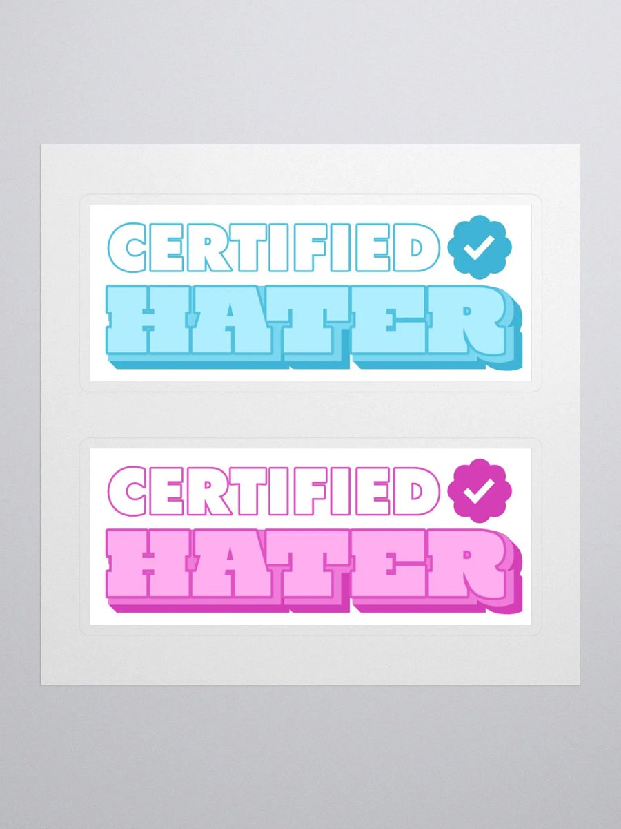 Certified Hater Sticker Set #1 product image (1)