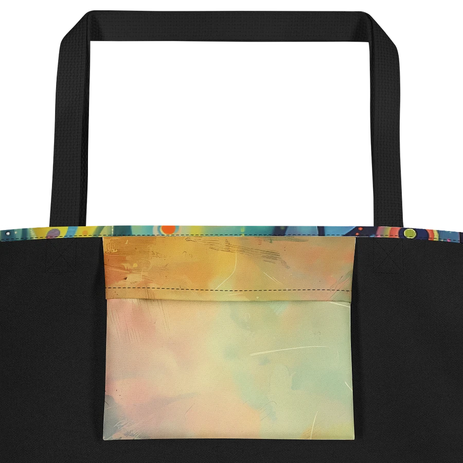 Tote Bag: Adorable Frog in Enchanted Magic Forest Psychedelic Design product image (2)
