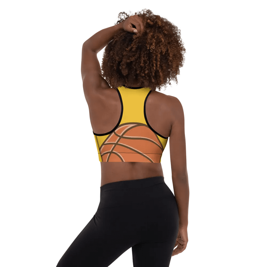 Sunshine Yellow All-Over Sports Bra product image (1)