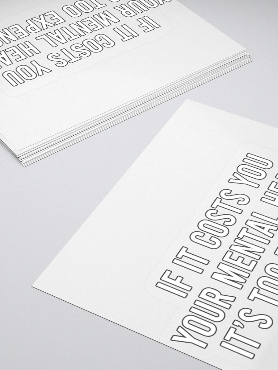 Positivity - Costs Sticker product image (11)