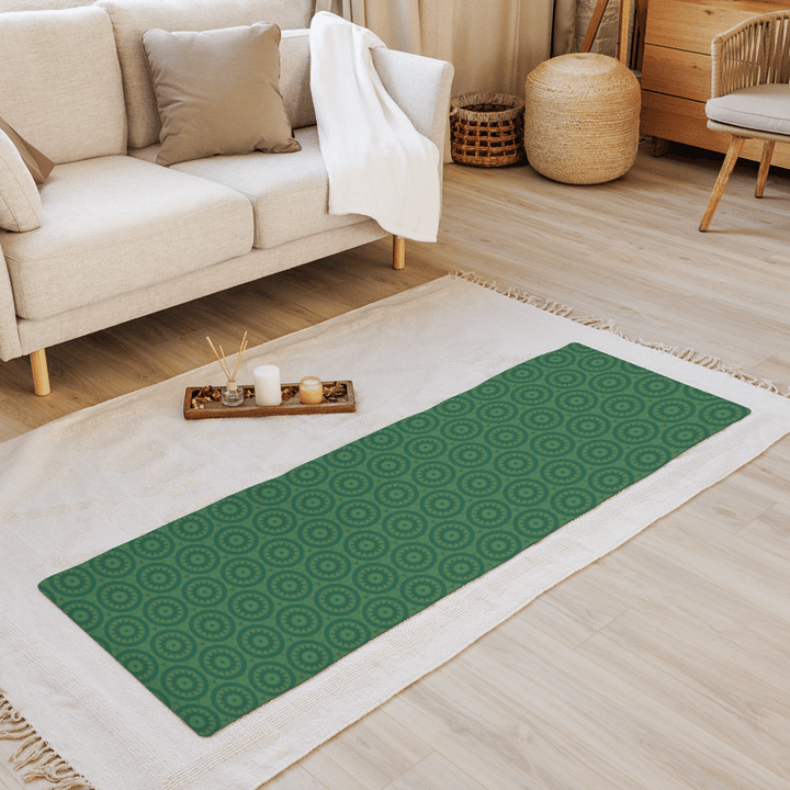 Green Batik Yoga Mat product image (1)