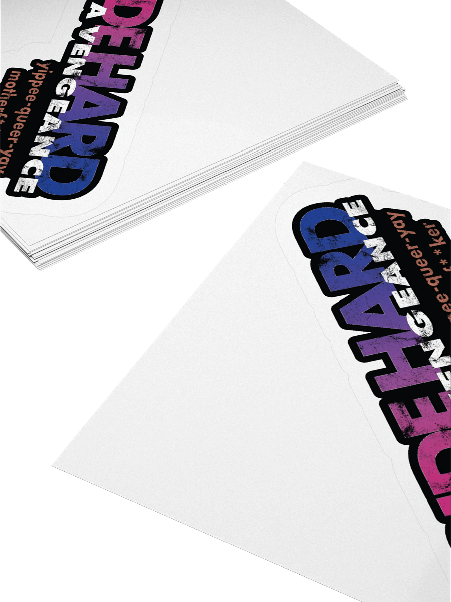 Bisexual "Pride Hard" Sticker product image (4)
