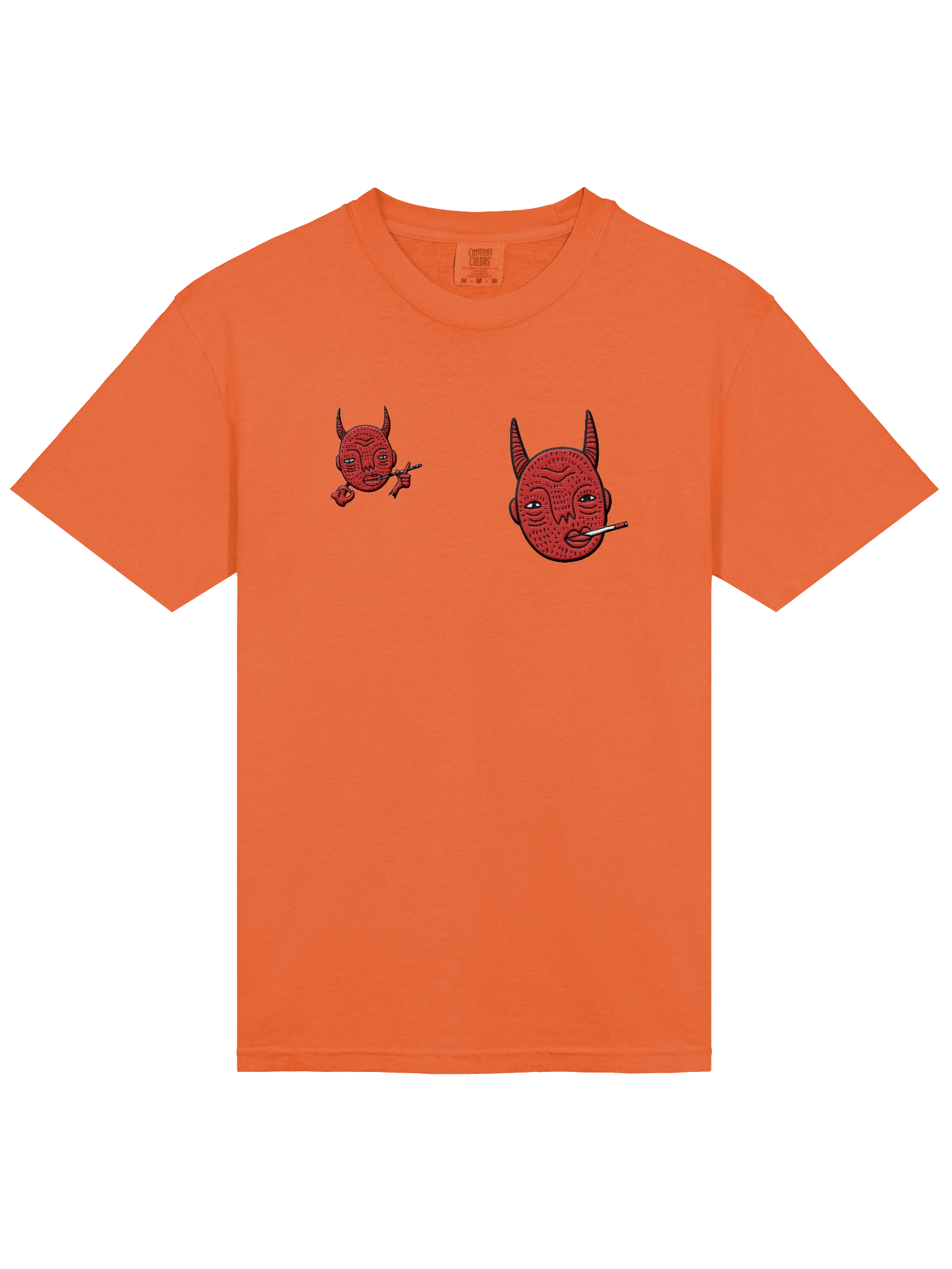 Horned Cartoon Face Graphic Tee product image (12)
