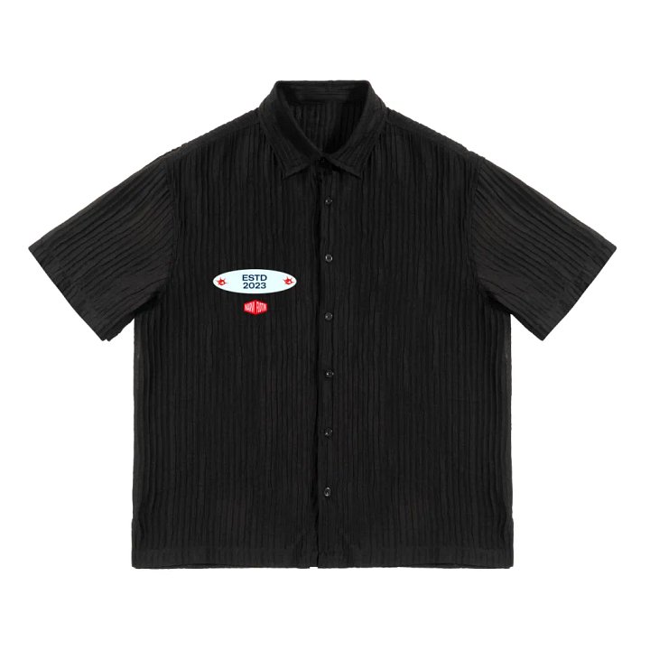 WANTED MEMORY®/NARVI FLOTIN® CORD GRAPHIC BUTTON UP product image (1)