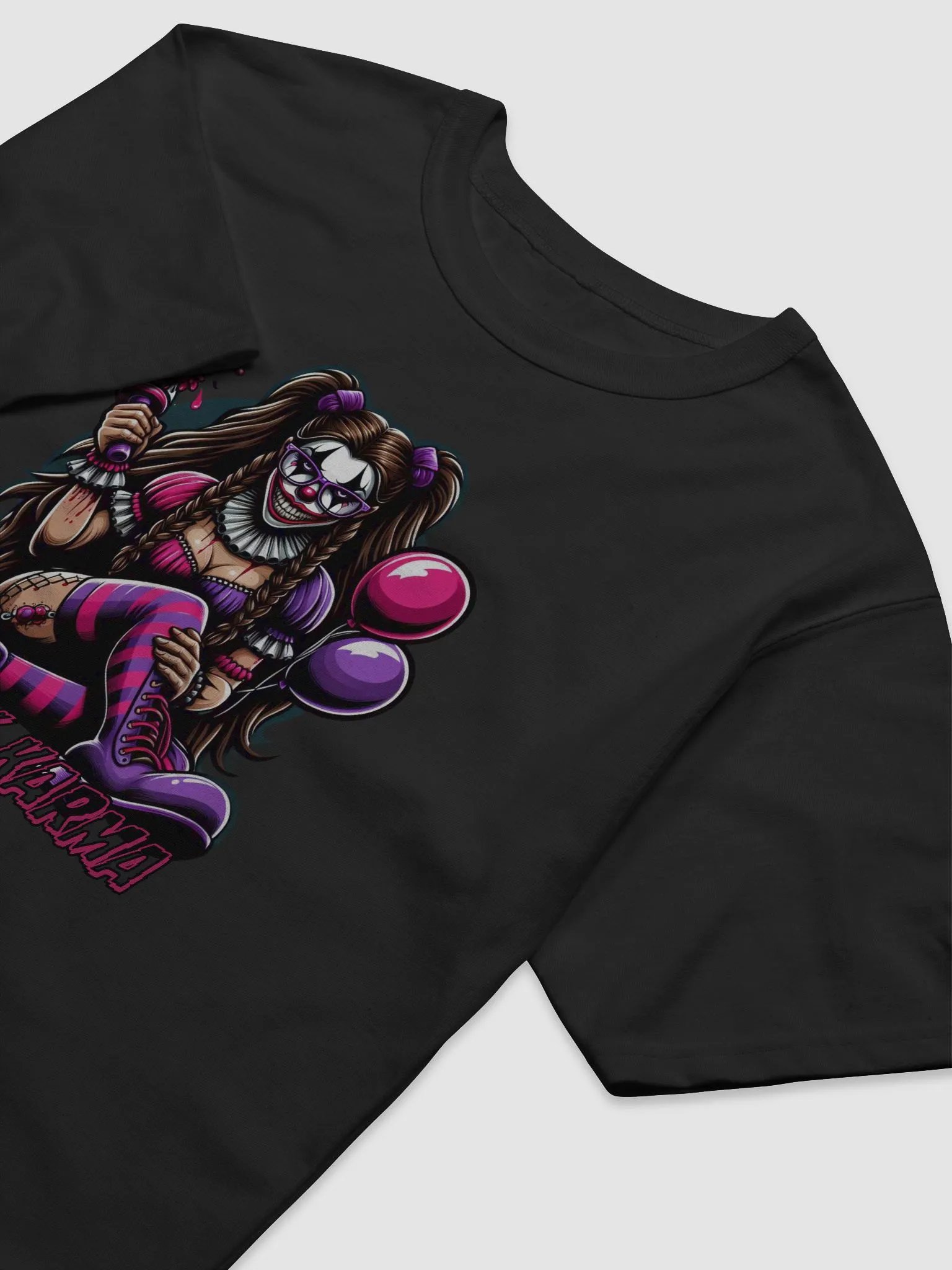 Sinister Jester Clown Graphic T-Shirt product image (3)