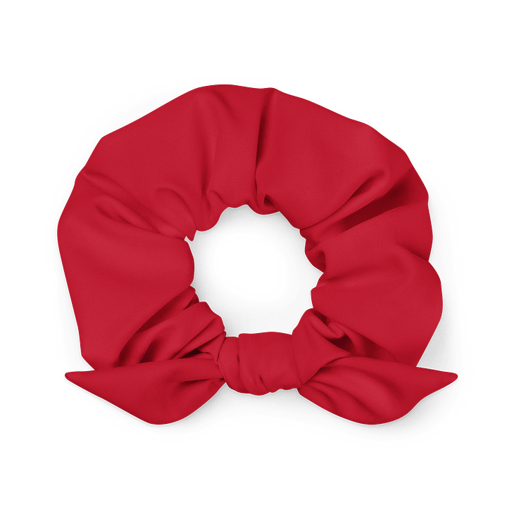 Sports Car Red Solid Color Eco Friendly Scrunchie with a Bow product image (1)
