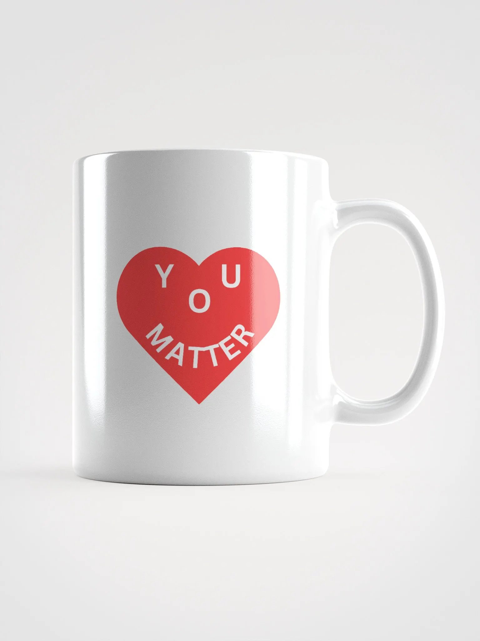Love - You Matter : - ) White Mug product image (1)