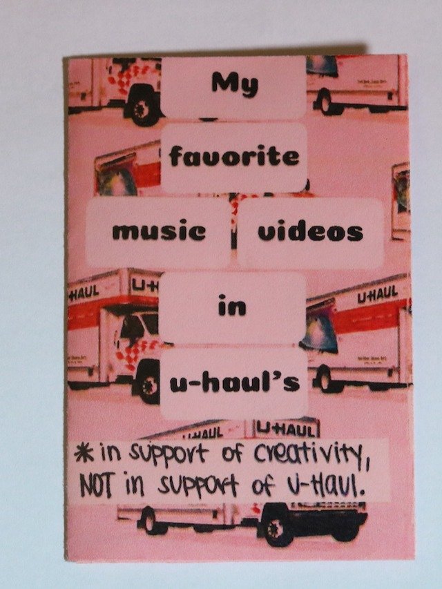 My Fav Music Videos In U-haul's Zine product image (1)
