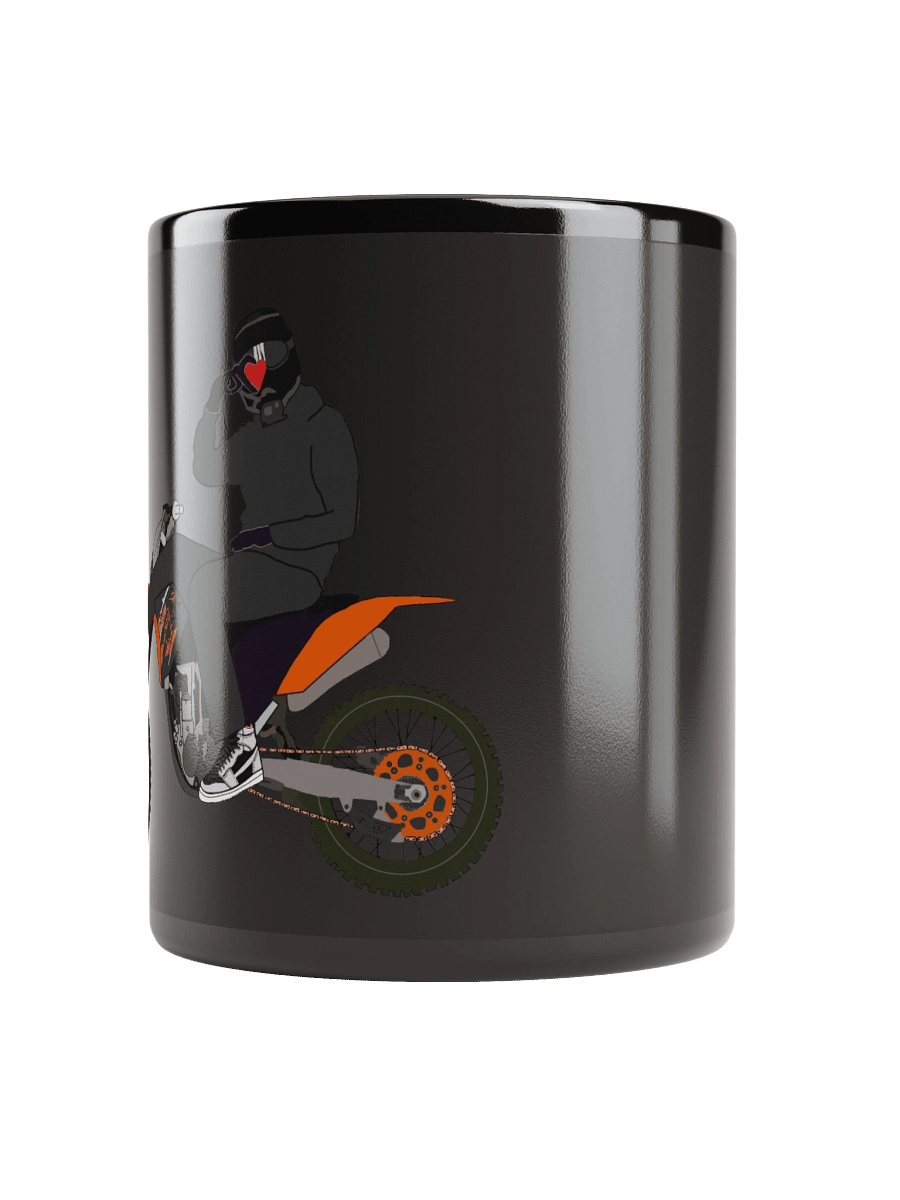 Heart-hand on Bike | Black Mug product image (2)