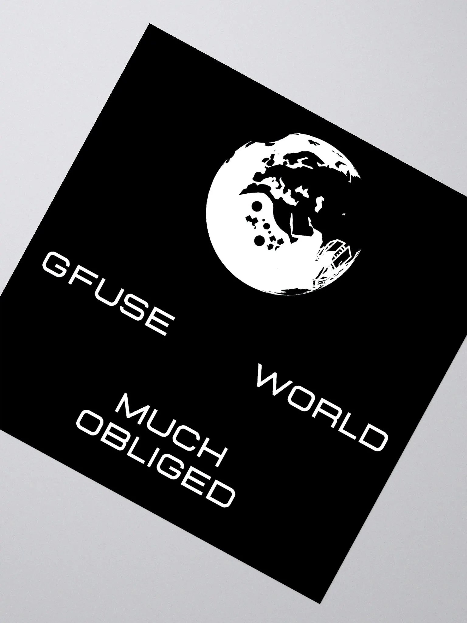 GFuse World Planet Stickers | White Letters/Logo product image (3)