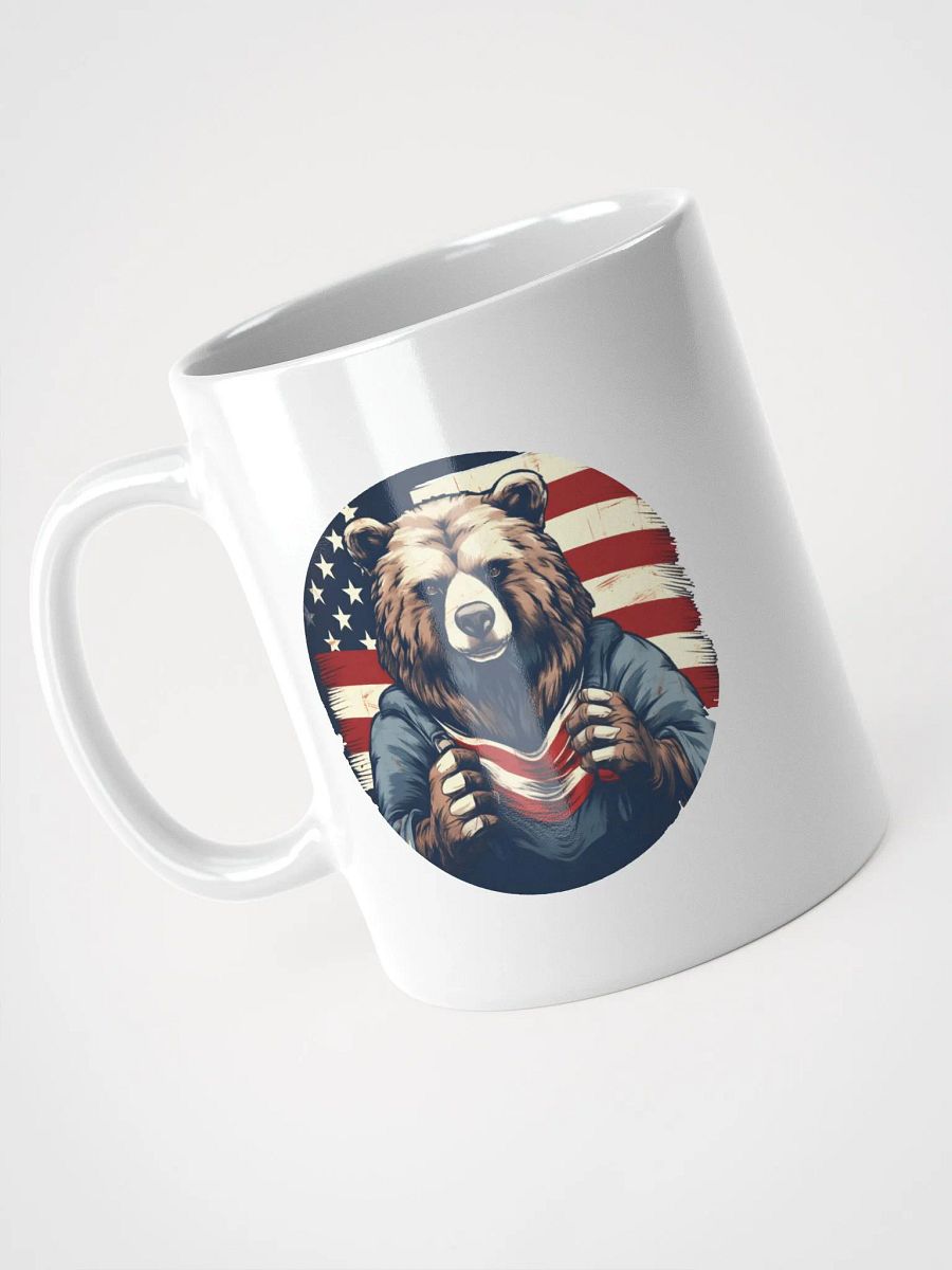Kodiak Bear with American Flag in the background product image (3)