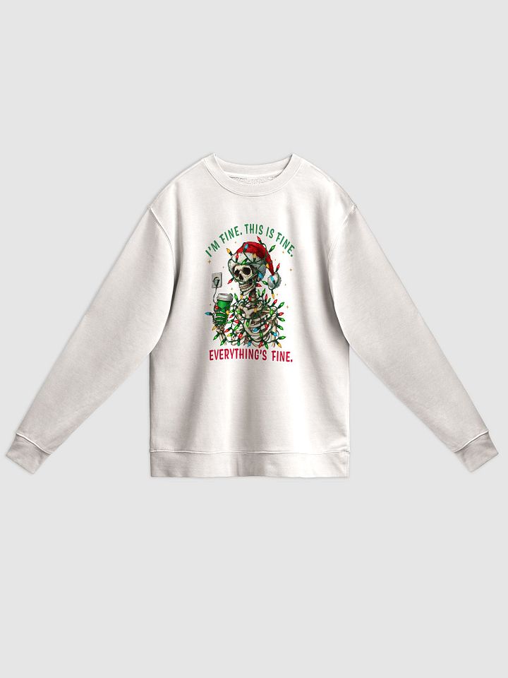 Funny Skeleton Santa Unisex Midweight Sweatshirt product image (1)