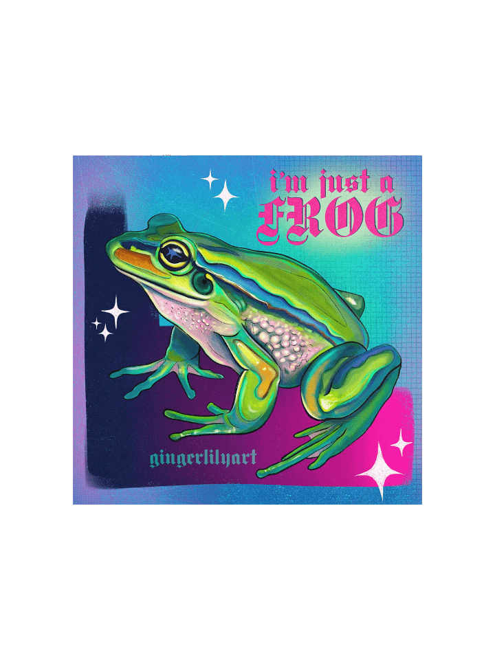 i'm just a frog print product image (1)