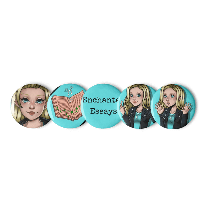Enchanted Essays Button Badges product image (1)