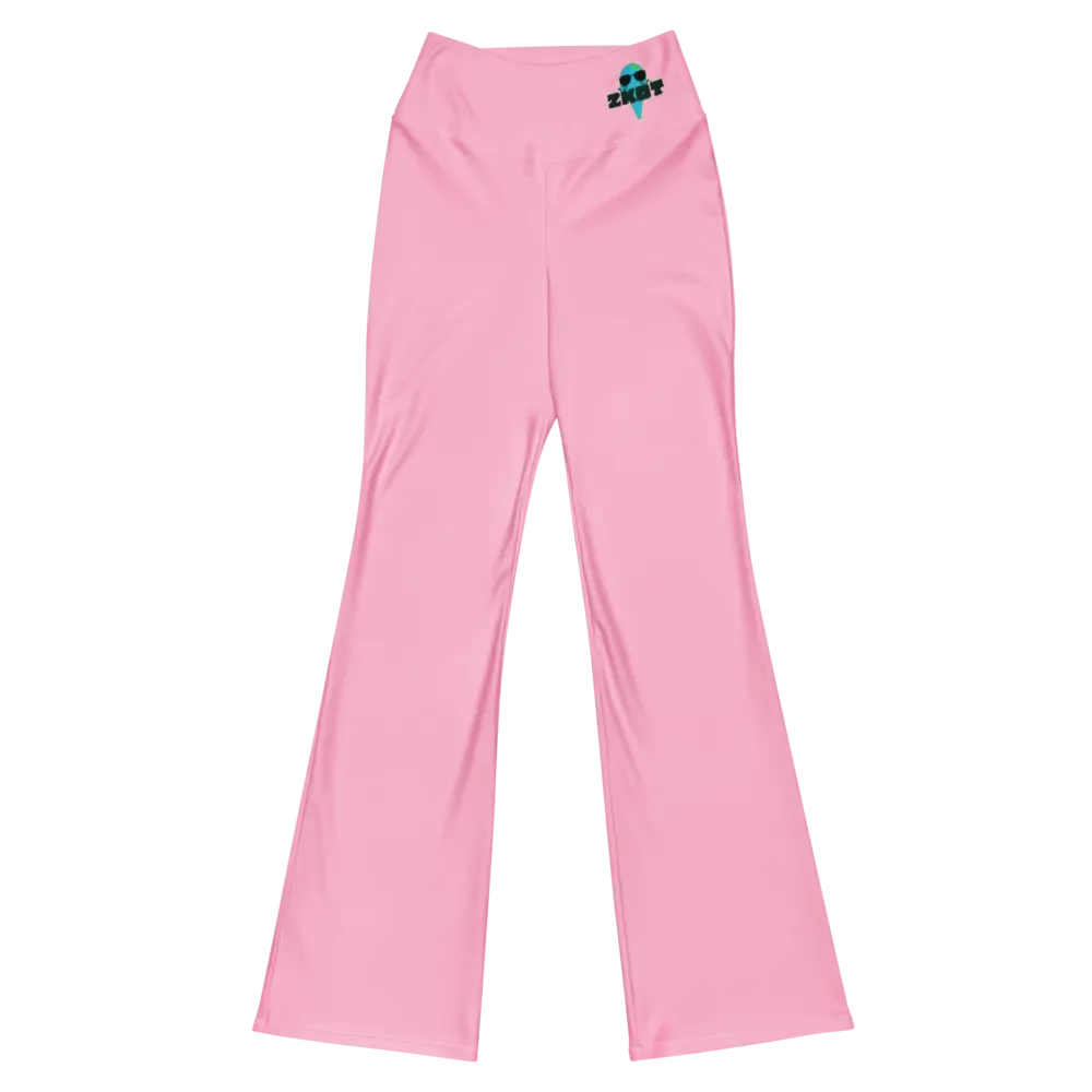 Women's Cotton Candy Pink ZKOT Flare Leggings - Show your Support with Style - Womenswear product image (1)