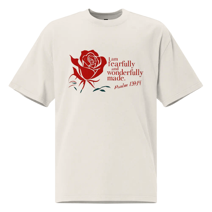 Fearfully and Wonderfully Made Oversized Tee product image (3)