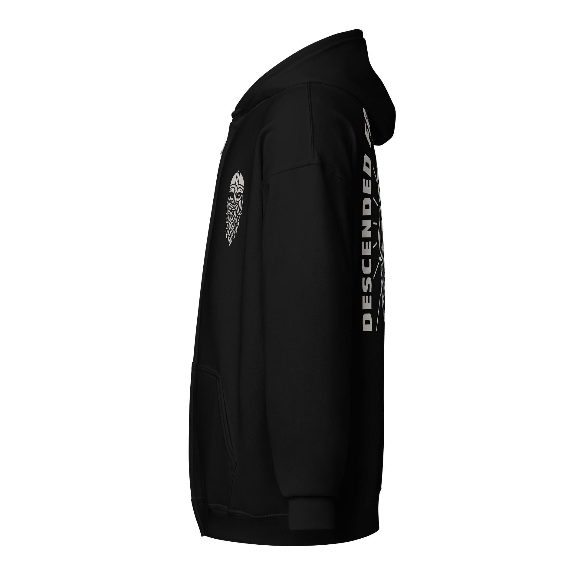 Descended from the Allfather Heavy Zip Hoodie product image (9)