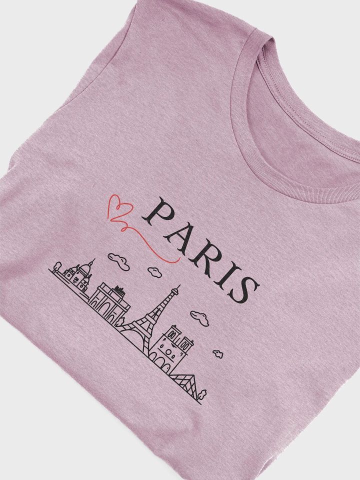 Love Paris Ultimate Comfort T-Shirt with Paris Monuments product image (2)