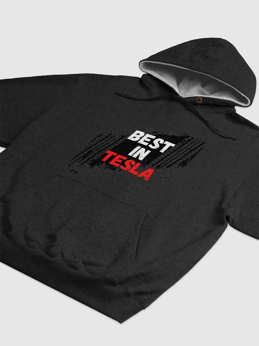 BestInTESLA with tire tracks Hoodie - Black product image (3)