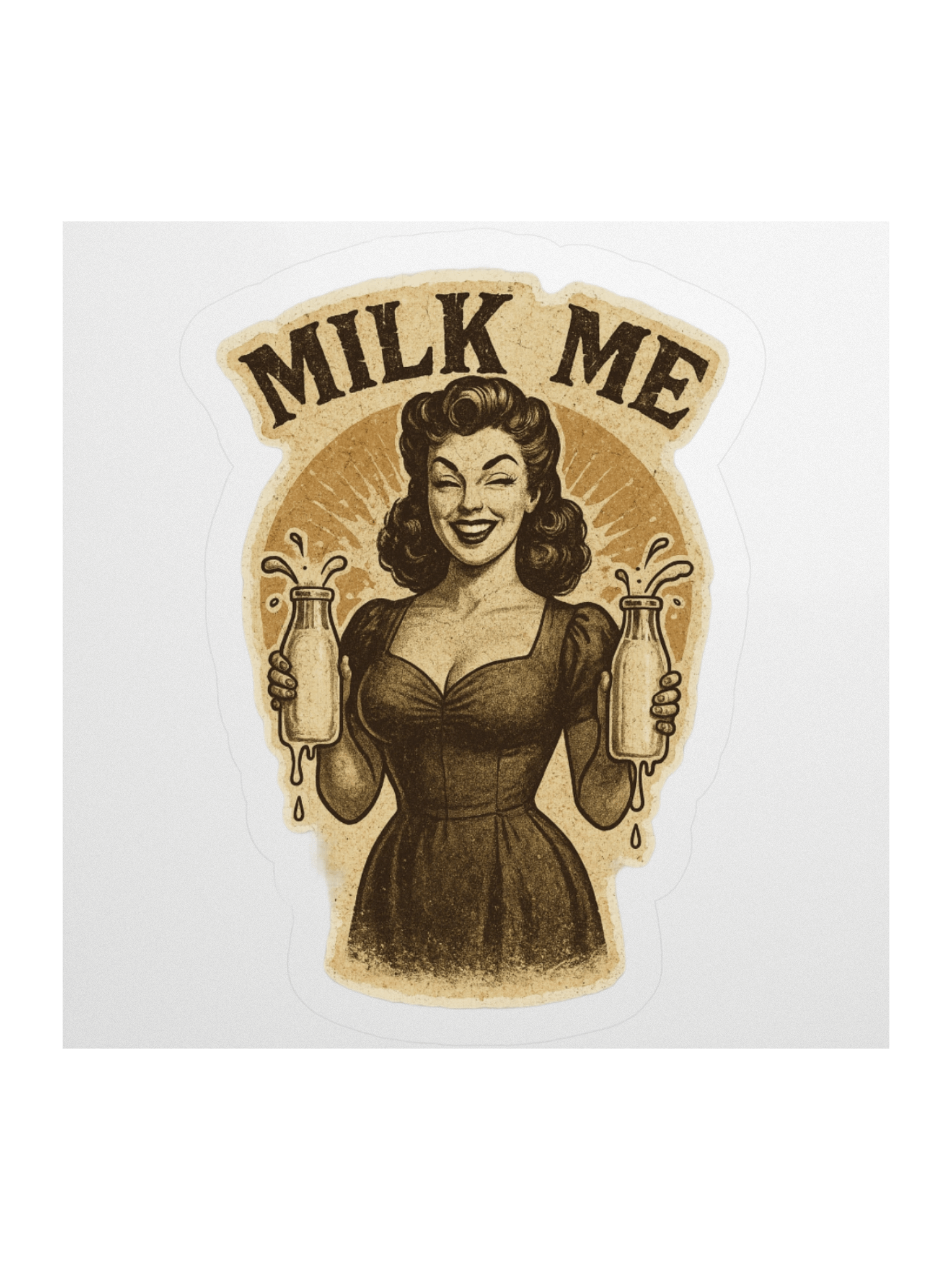 Vintage Milk Me Sticker Set product image (2)