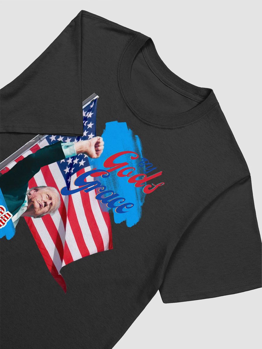 trump shooting tee By God's Grace iconic design to wear and keep product image (3)