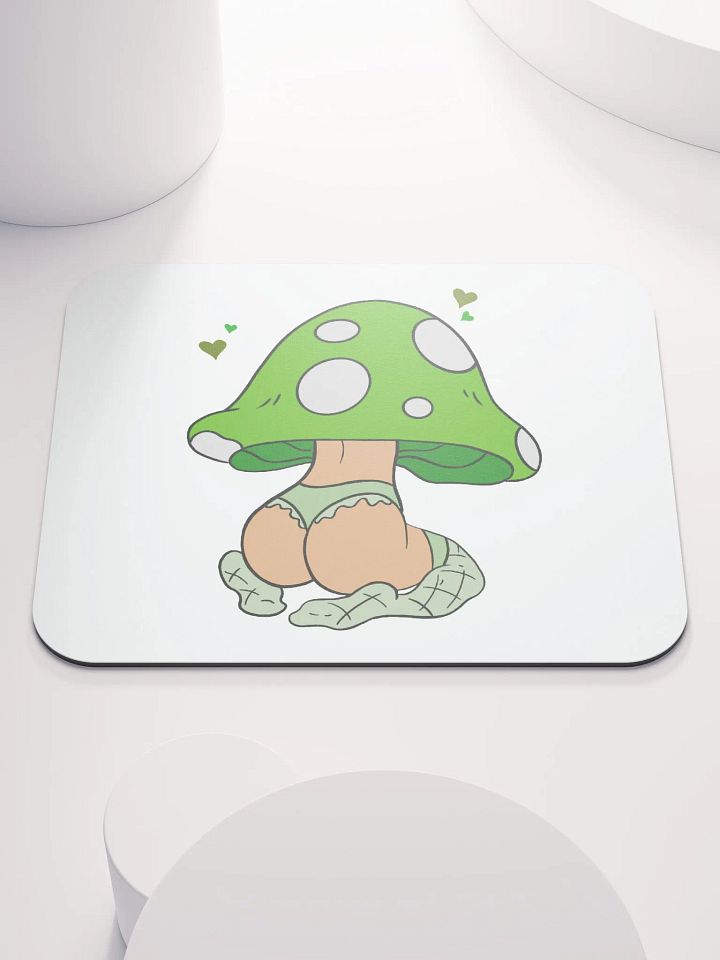 Mushroom baddie Desk Mat - Green product image (1)