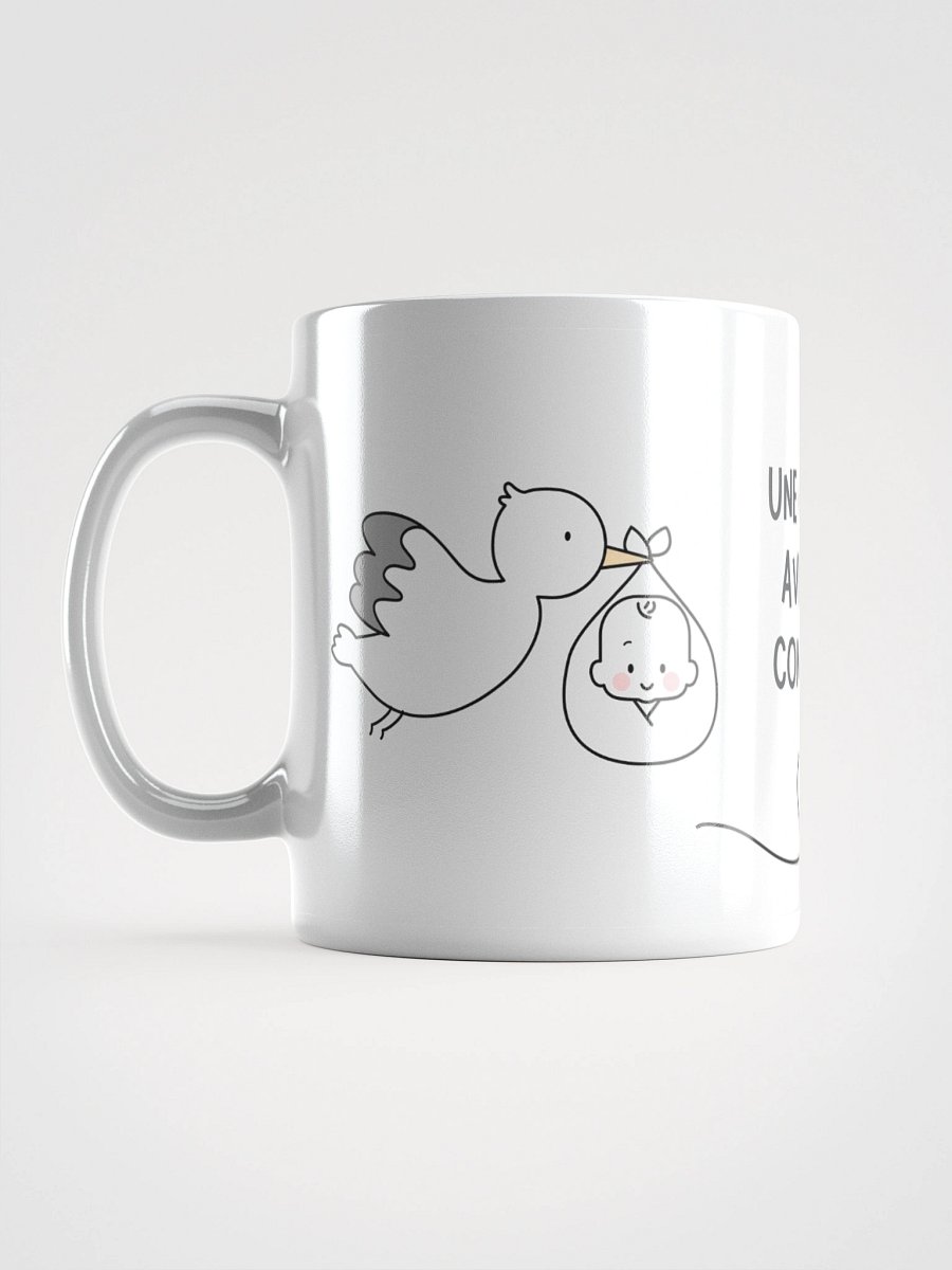 Mug Blanc - Une Grande Aventure Commence - Cigogne Annonce Naissance - Cadeau Original product image (2)