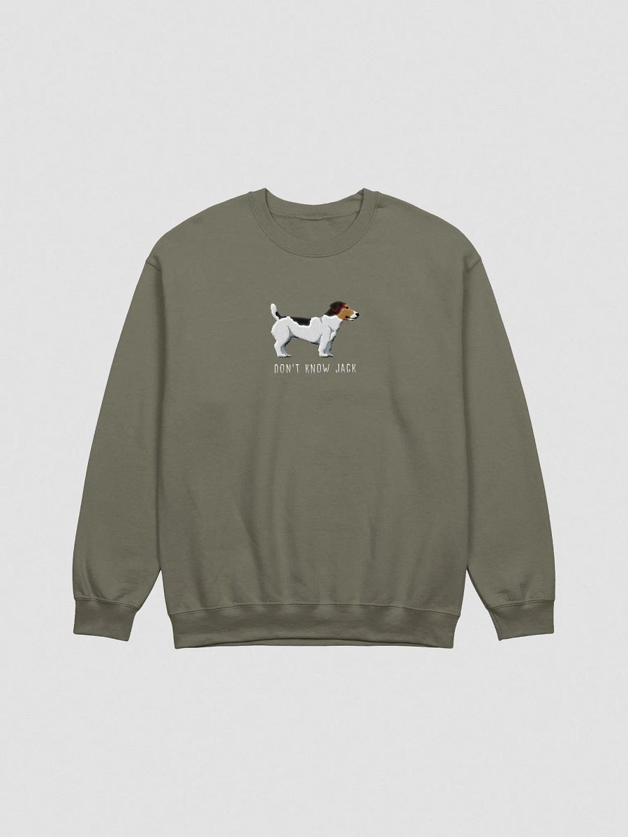 Don't Know Jack Sweatshirt (Embroidered) of a Jack Russell Terrier(Tricolor) product image (4)