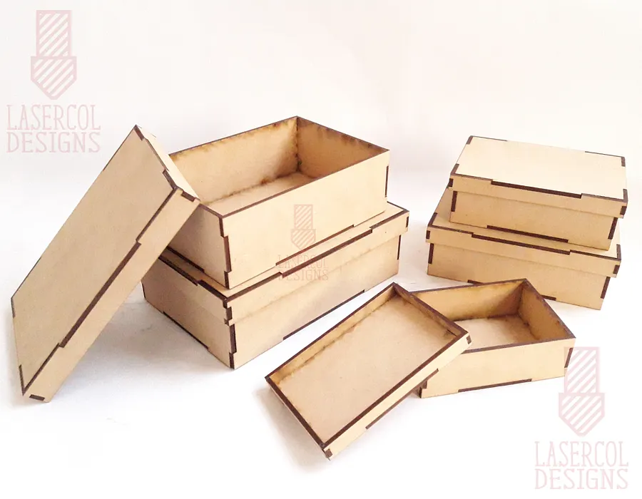 Boxes Bundle (Set 3, 4) - Laser Cut Files product image (2)