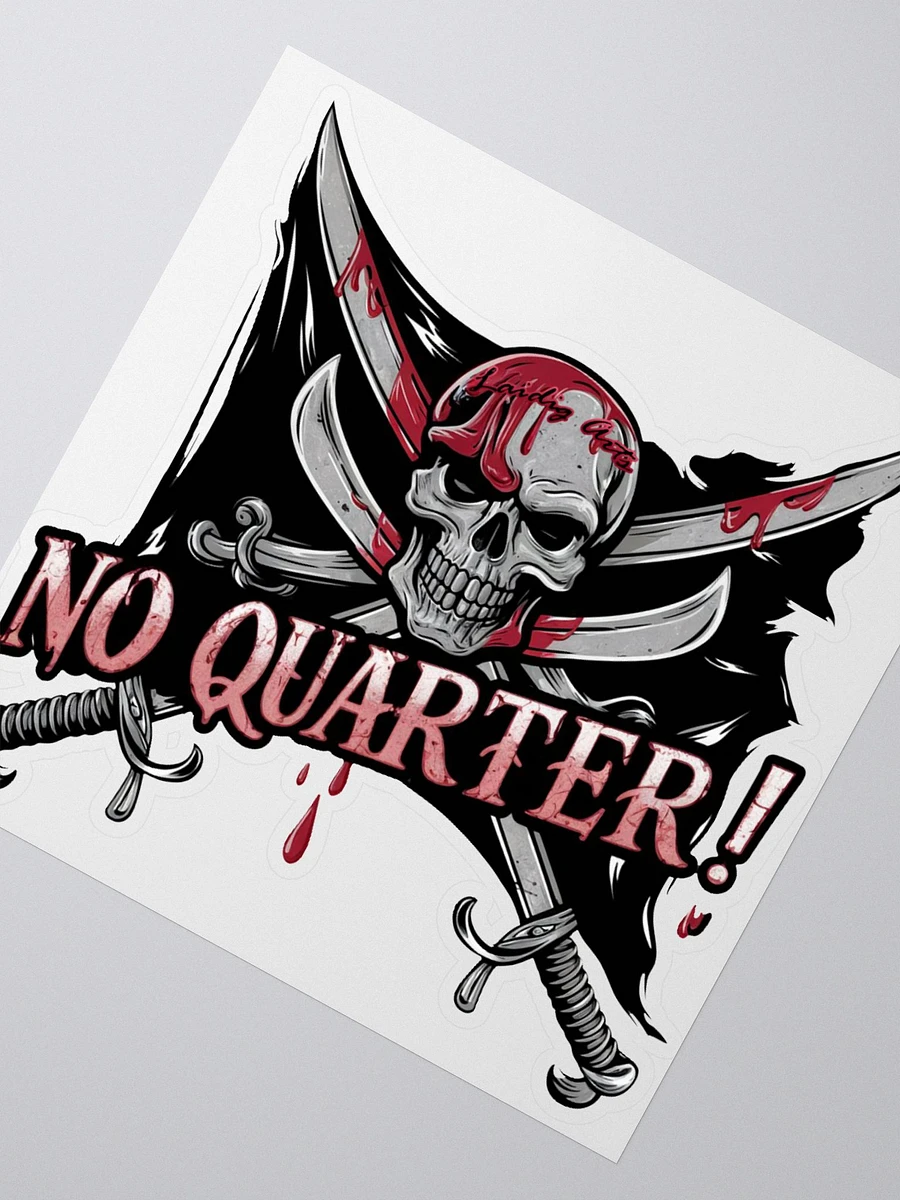 No Quarter Blades and Skull Sticker product image (4)