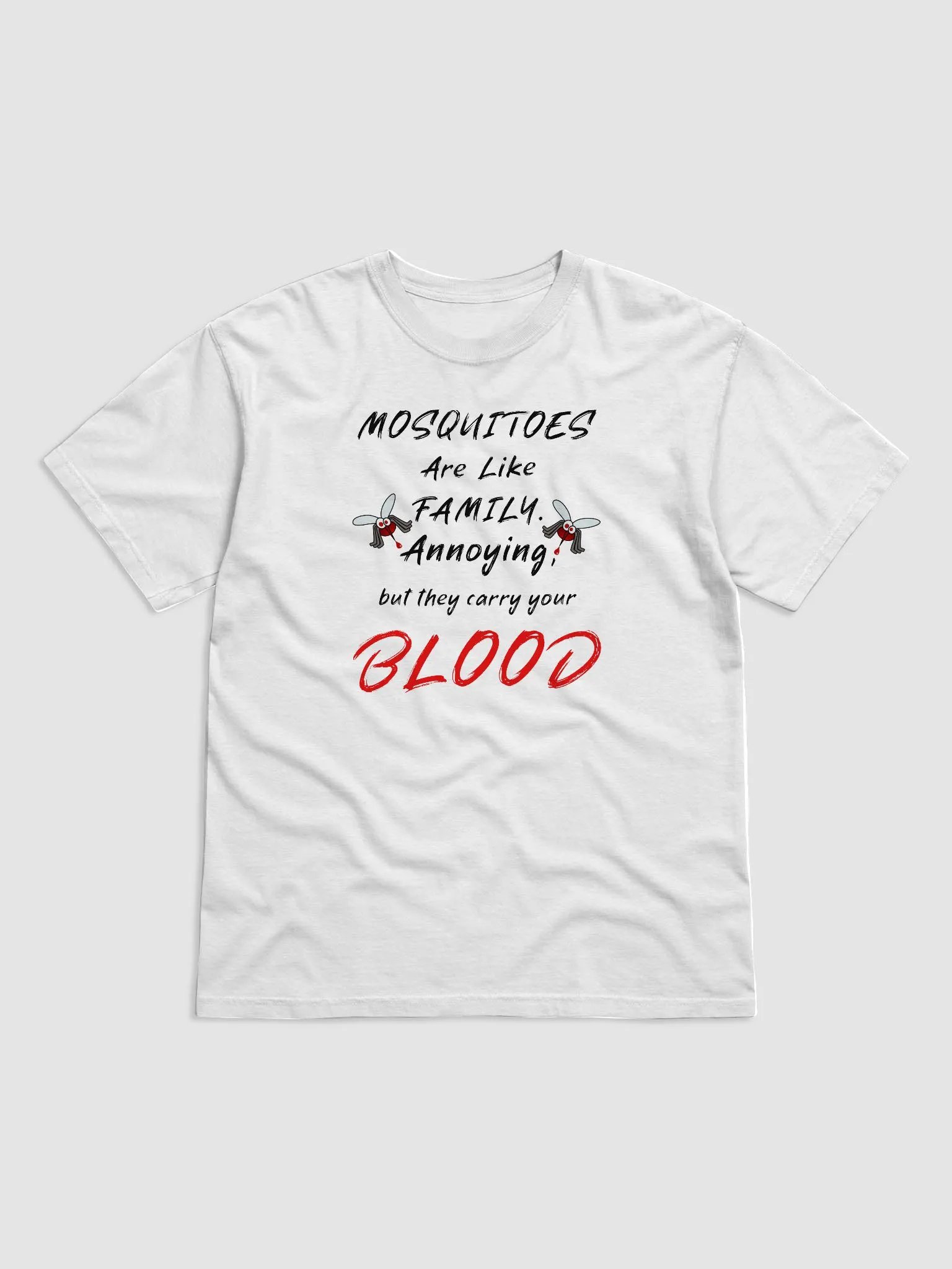 Bloodsuckers Cartoon Mosquitoes T-Shirt product image (1)