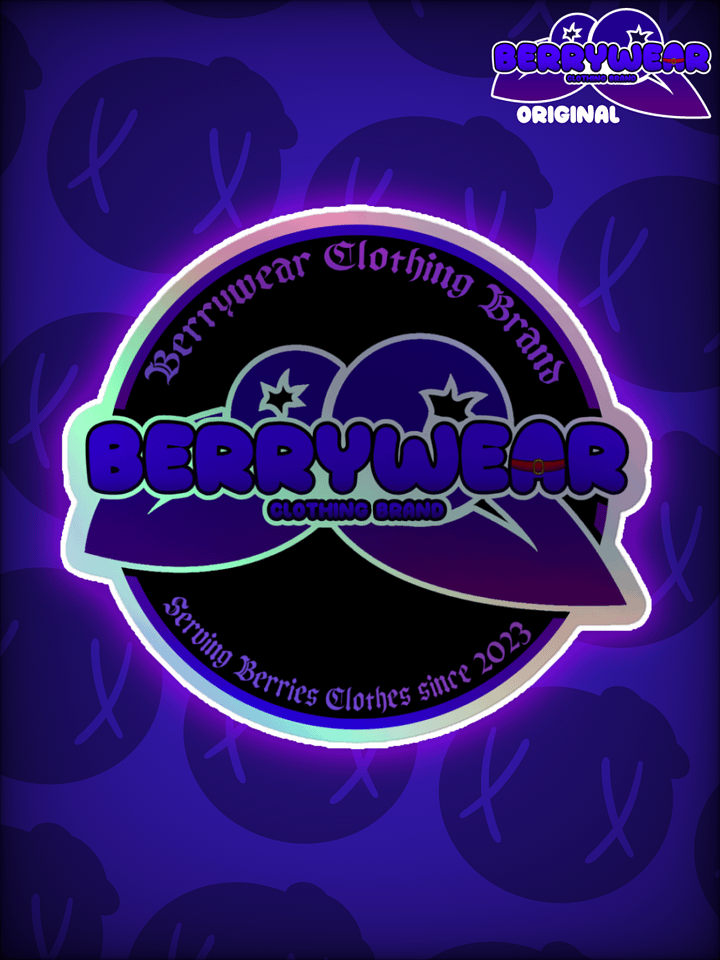 Berrywear Emblem - Die Cut Holographic Sticker product image (1)
