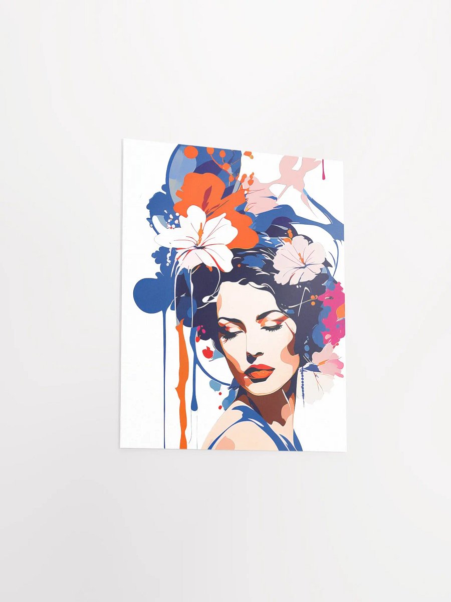 Abstract Woman v5 - Vintage Style Poster - Girly - Small and Standard Sizes - 8x10-11x14-12x16-16x20 Inches product image (3)