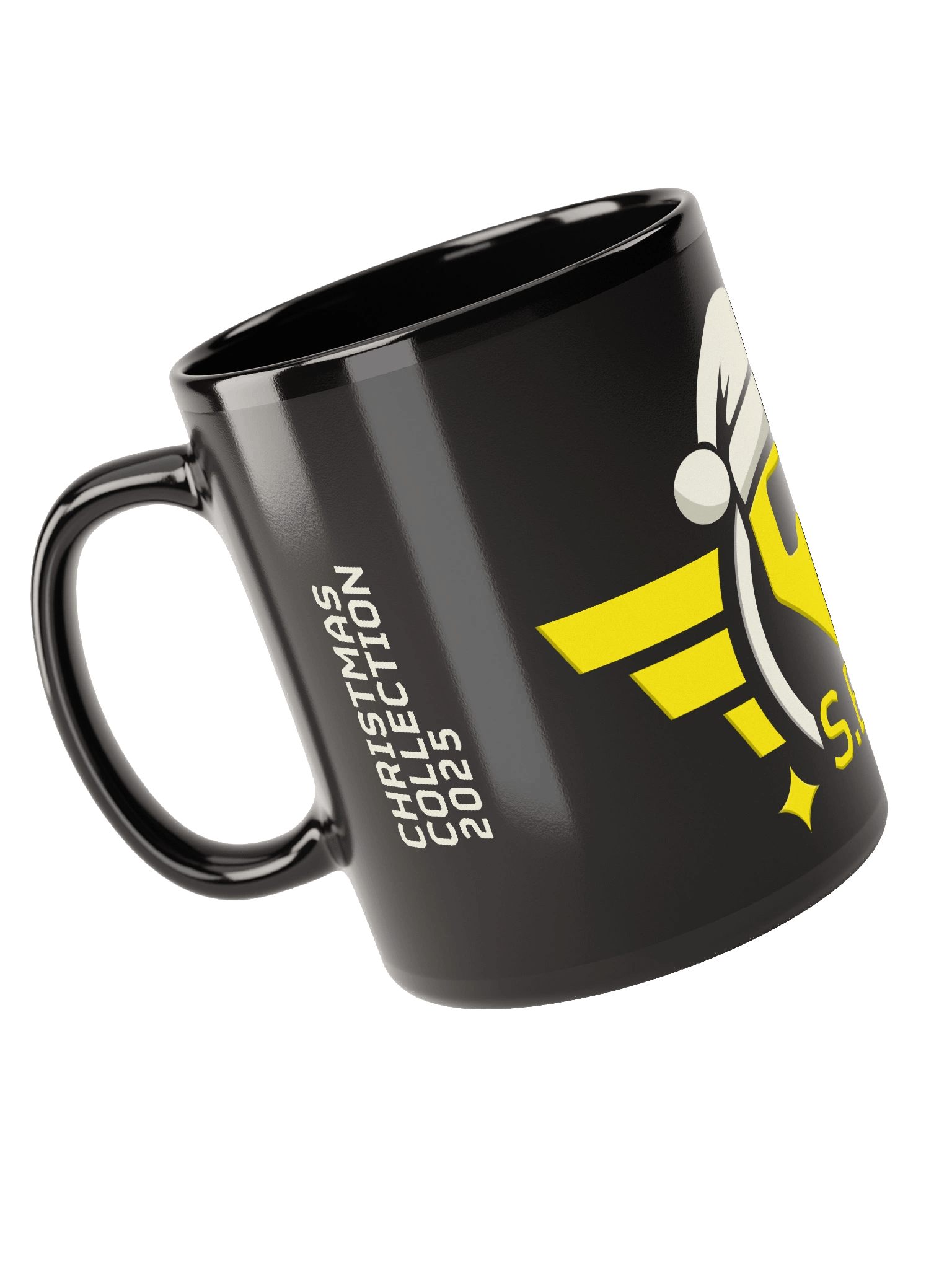 S.E.S Christmas 2025 - Black Mug Yellow product image (4)
