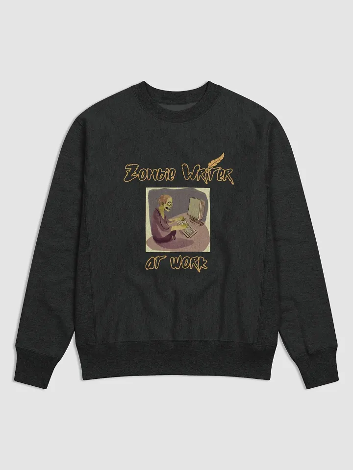 Zombie Writer at Work Black Sweatshirt product image (1)