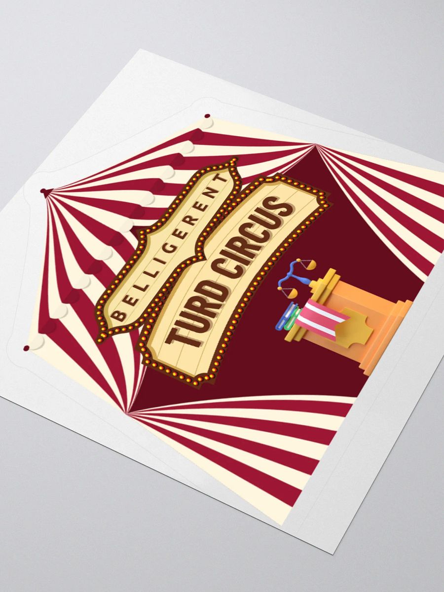 Belligerent Turd Circus Kiss Cut Stickers product image (8)