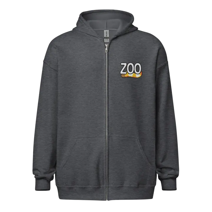 Zoo Fleece Zip Hoodie (Embroidered) product image (1)