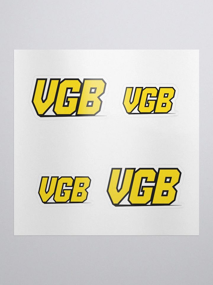 VGB Stickers (2 Size - 4 Pack) product image (2)