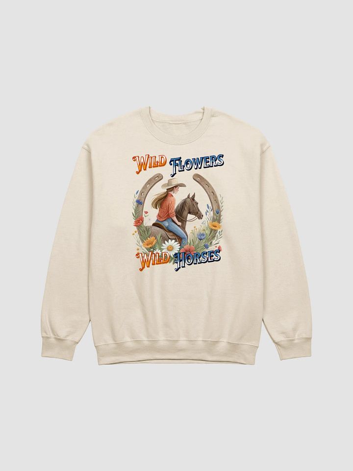 Wild Flowers Wild Horses Cowgirl Crewneck Sweatshirt product image (1)